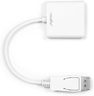 Конвертор видео карта Rocstor DisplayPort към VGA (Y10A102-W1),Бял