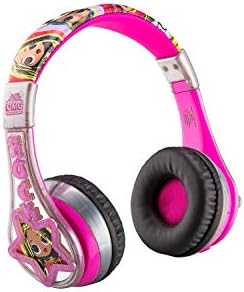 Детски Bluetooth слушалки, eKids LOL Surprise, Безжични Слушалки с микрофон, В комплект кабел Aux, Детски Сгъваеми Слушалки с по-малка