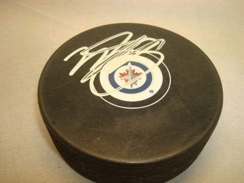 Марк Шейфеле подписа хокей шайба Winnipeg Дюзи с автограф на PSA /DNA COA 1A - за Миене на НХЛ с автограф
