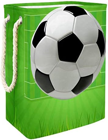 Unicey Soccer Футболно Игрище в Голям Размер, Кошница За Дрехи, Сгъваема Кошница За Съхранение за Спалня и Детска