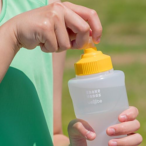 Жълта бутилка-чаша Welby (с бяло лого) - Welby Running Bottle Shakehands BT-17201