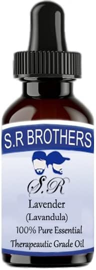 S. R Brothers Лавандула (Lavandula) Е Чисто и Натурално Етерично масло Терапевтичен клас с Капкомер 100 мл