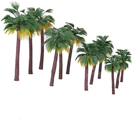 12 Пластмасов Модел на Тропическите Палми Оформление на Тропическите Гори Пейзаж Влакове HO OO N Микрокосмос Свива Сладък Мини-Дисплей